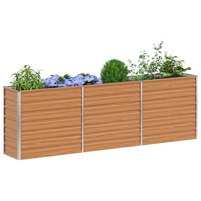 Vidaxl Jardinière surélevée en acier 240x40x77cm - Jusqu'à -34% sur votre jardin