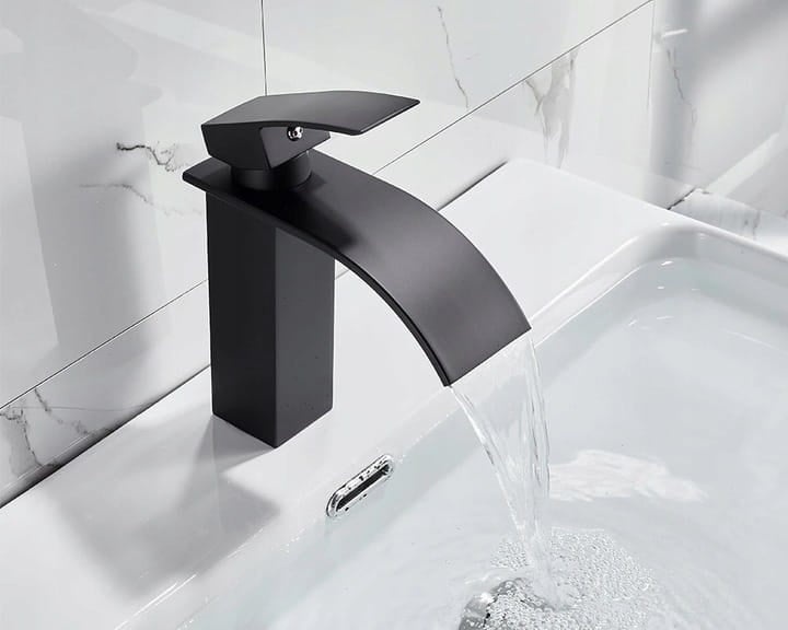Viking Choice Mitigeur Lavabo Noir Mat 18cm - Jusqu'à -23% sur votre salle de bain