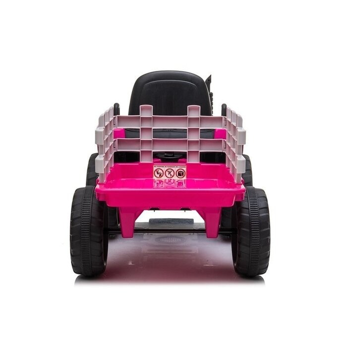 Viking Choice Tracteur Électrique Enfant avec Remorque Rose - Jusqu'à -36% en Outlet