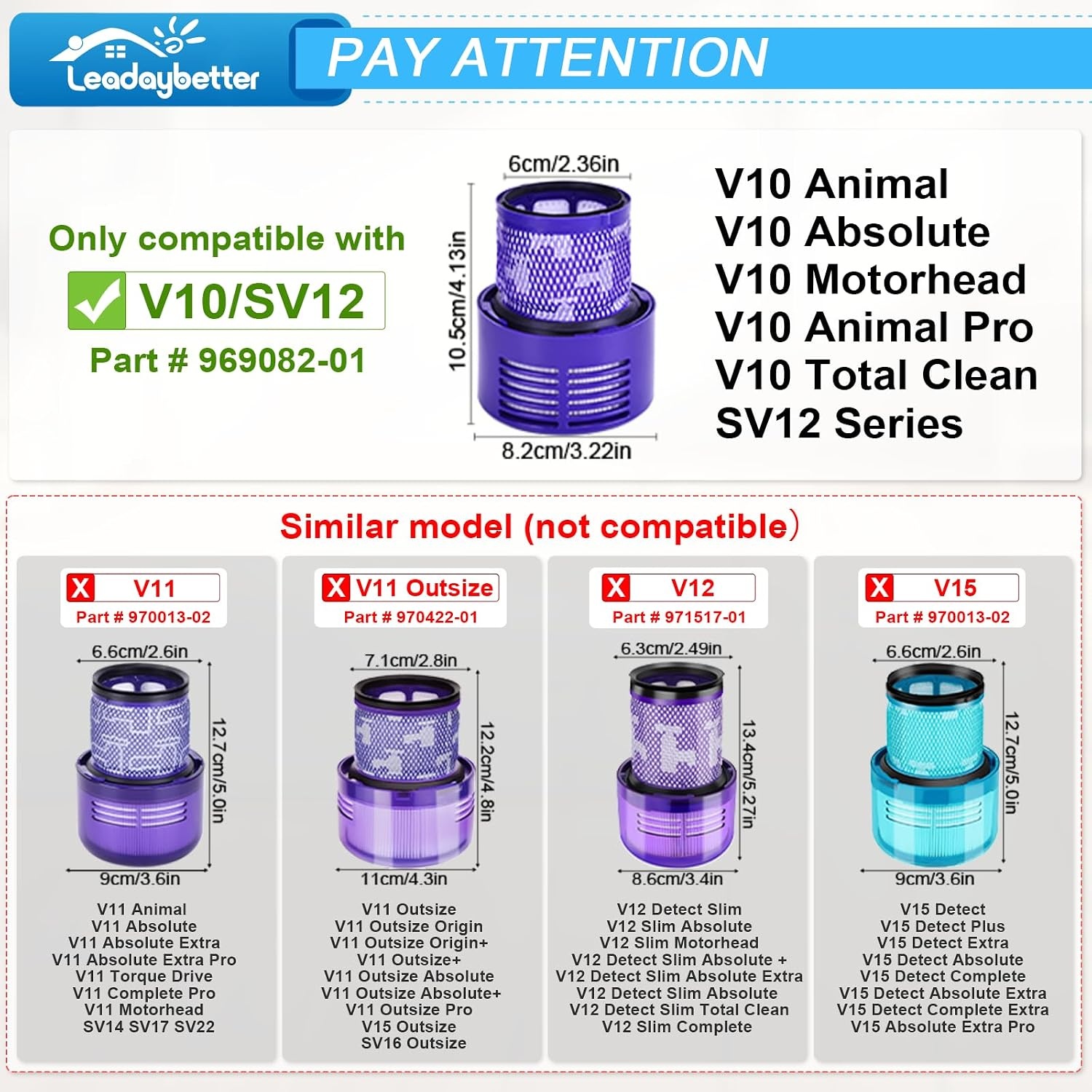 Lot de 2 filtres HEPA pour aspirateur - Jusqu'à 29% de réduction