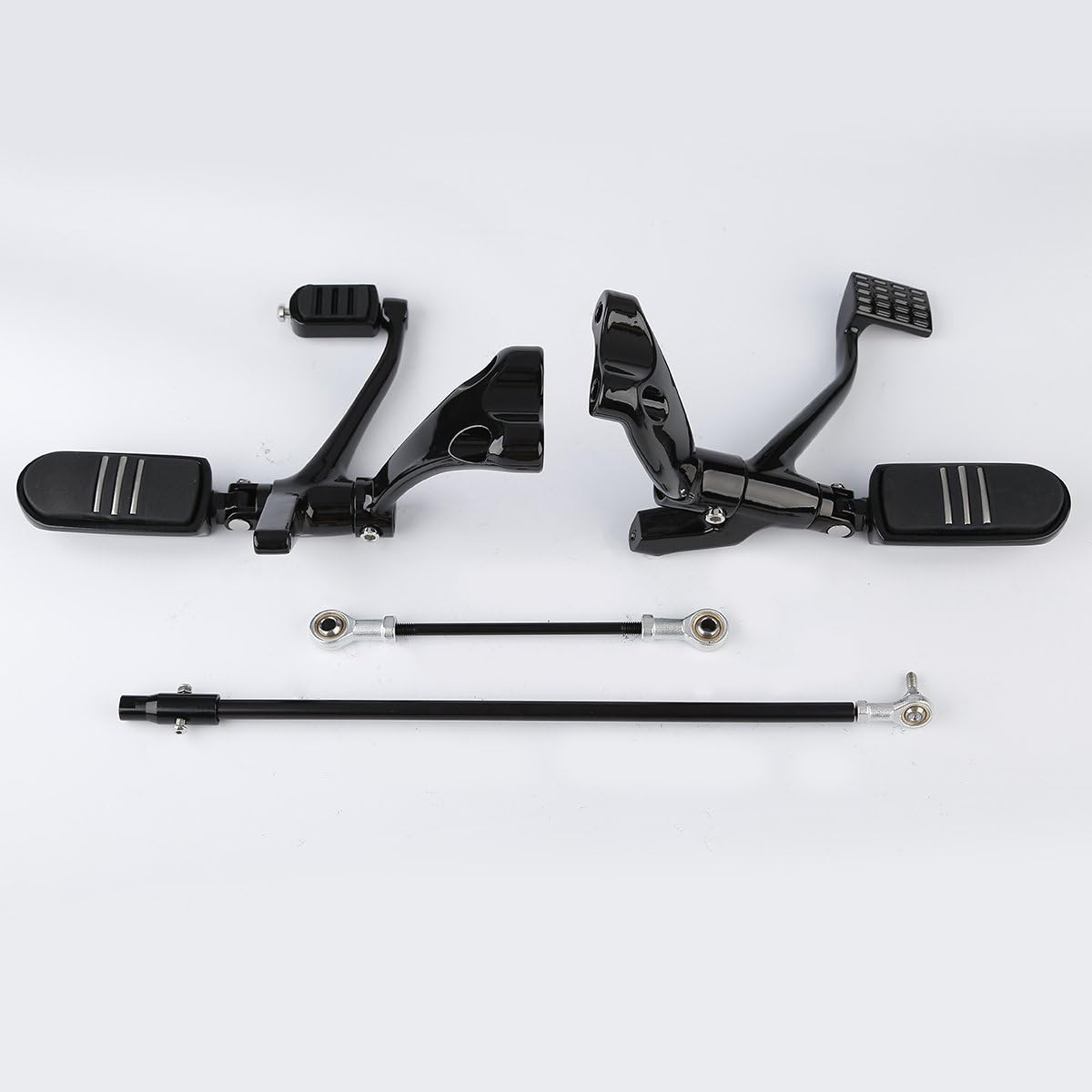 Commandes reculées pour Sportster XL 883 1200 - Acier noir - Jusqu'à -35%