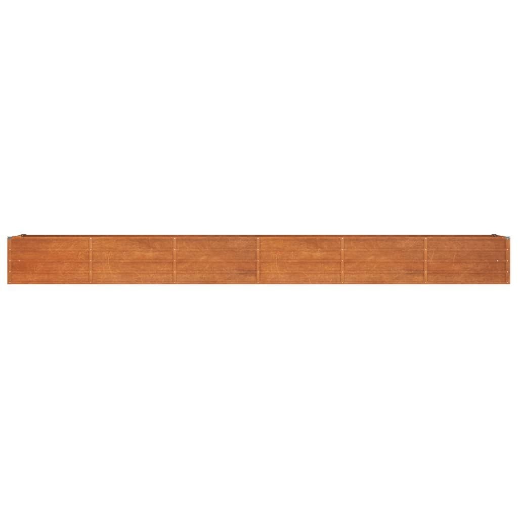 Bac à fleurs XXL en acier Corten 480cm - Jusqu'à -35% sur l'outlet