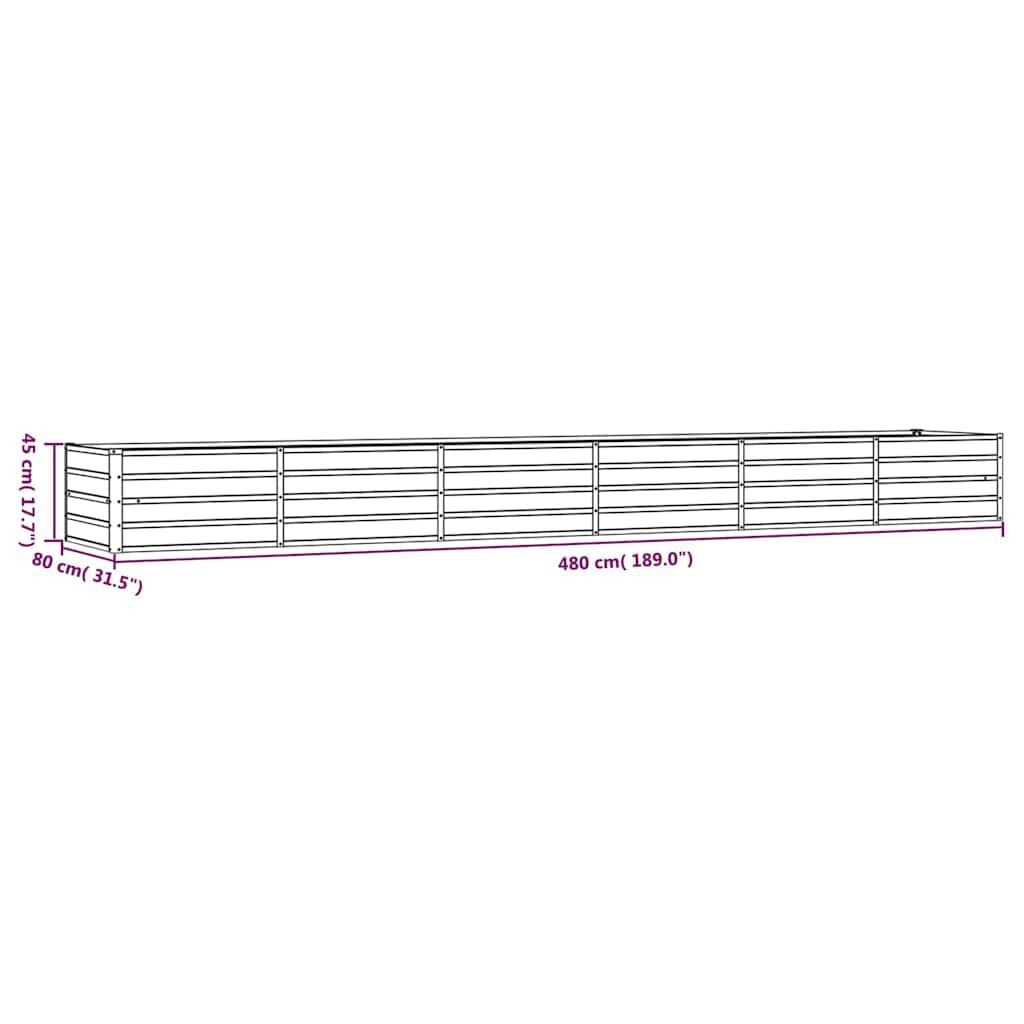 Bac à fleurs XXL en acier Corten 480cm - Jusqu'à -35% sur l'outlet