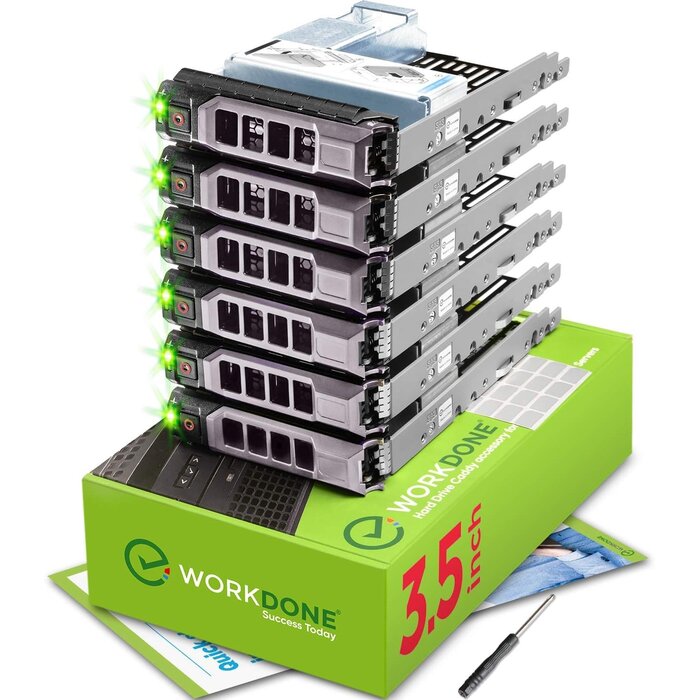 Lot de 6 caddies disques durs avec adaptateurs - Jusqu'à 34% de remise