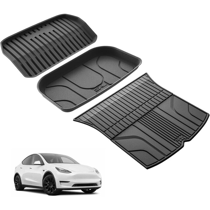 Tapis de coffre Tesla Model Y - Protection TPE sur mesure - Jusqu'à -34%