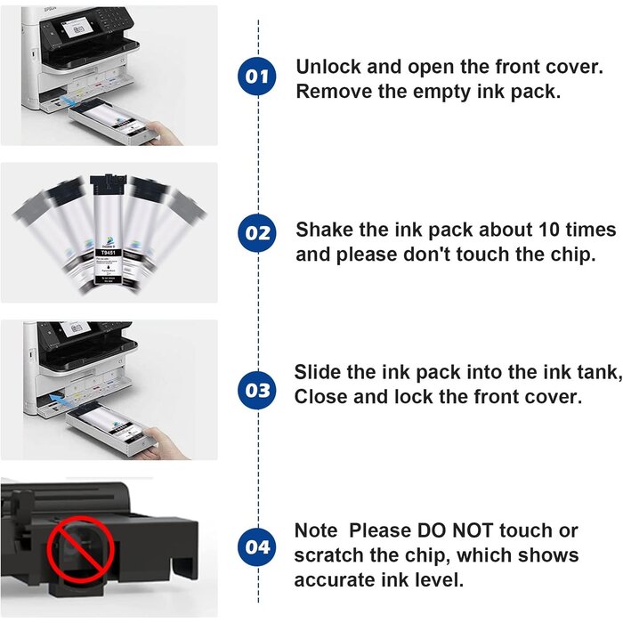 Pack 4 cartouches d'encre haute capacité - Jusqu'à -34% sur votre achat