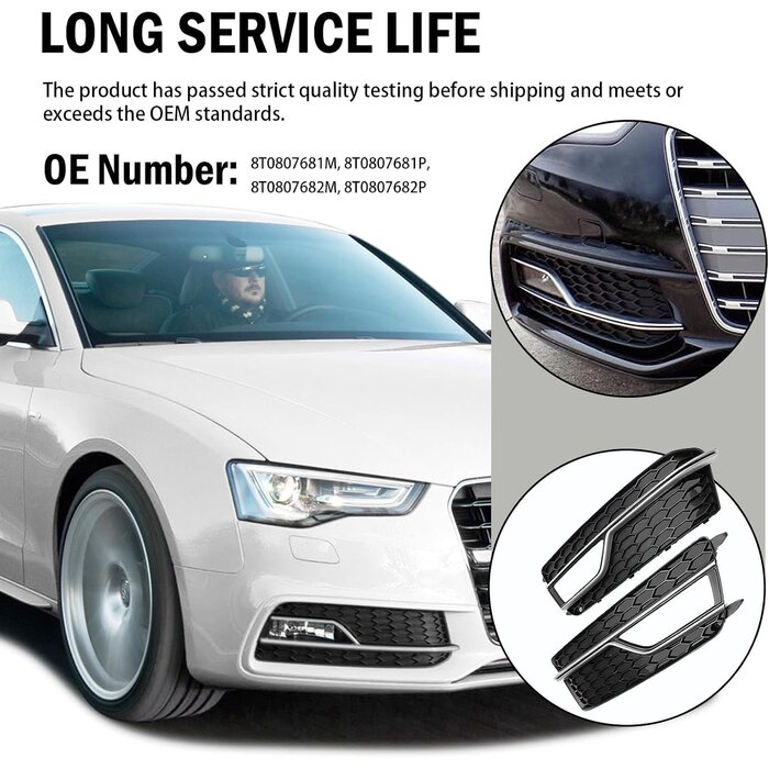 Grilles de pare-chocs pour Audi A5 S-Line/S5 2013-2017 - Jusqu'à -56%