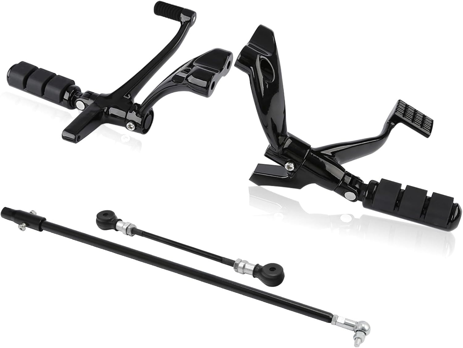 Commandes avancées pour Sportster 2014-2019 - Acier noir - Jusqu'à 35% de remise