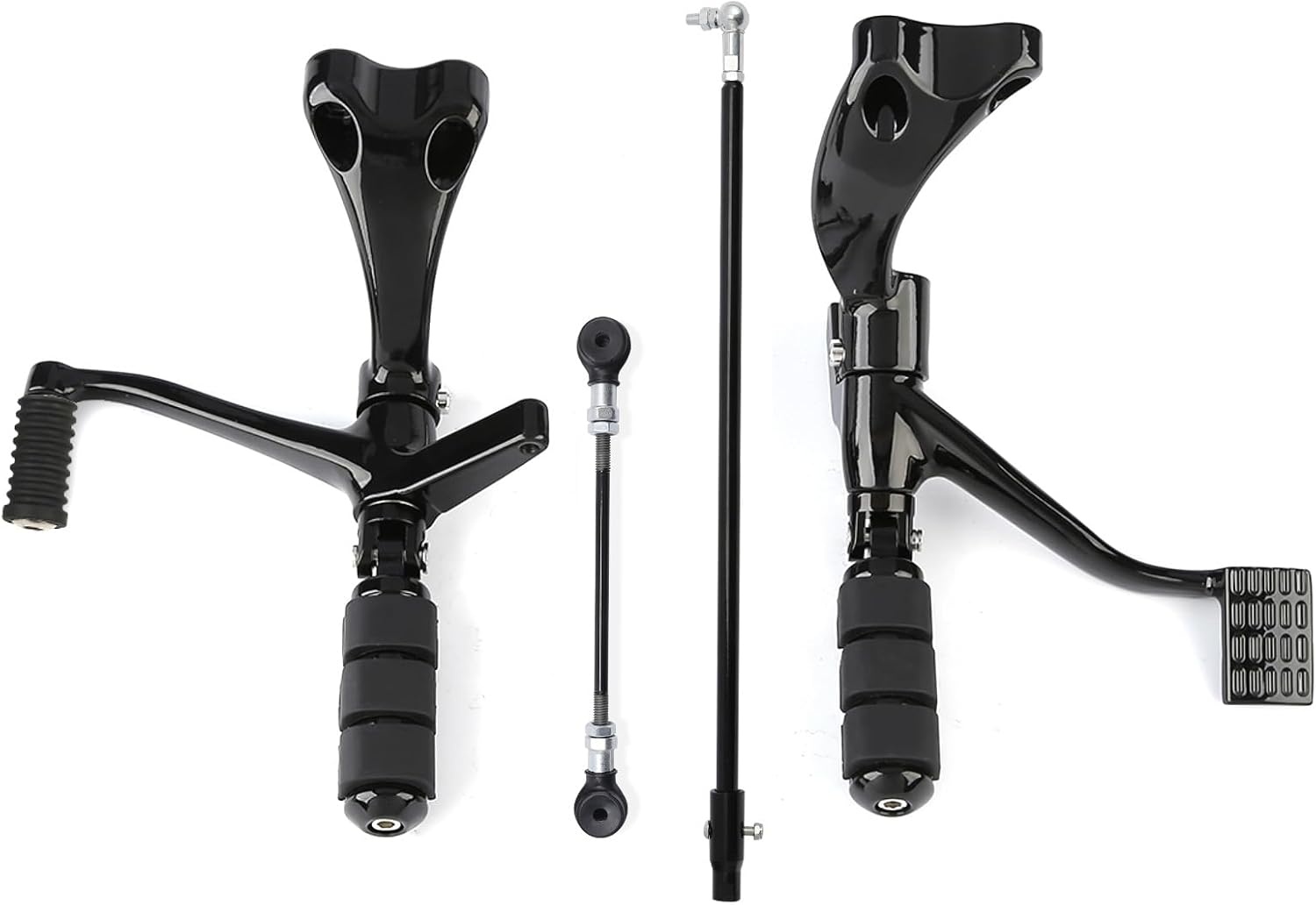 Commandes avancées pour Sportster 2014-2019 - Acier noir - Jusqu'à 35% de remise
