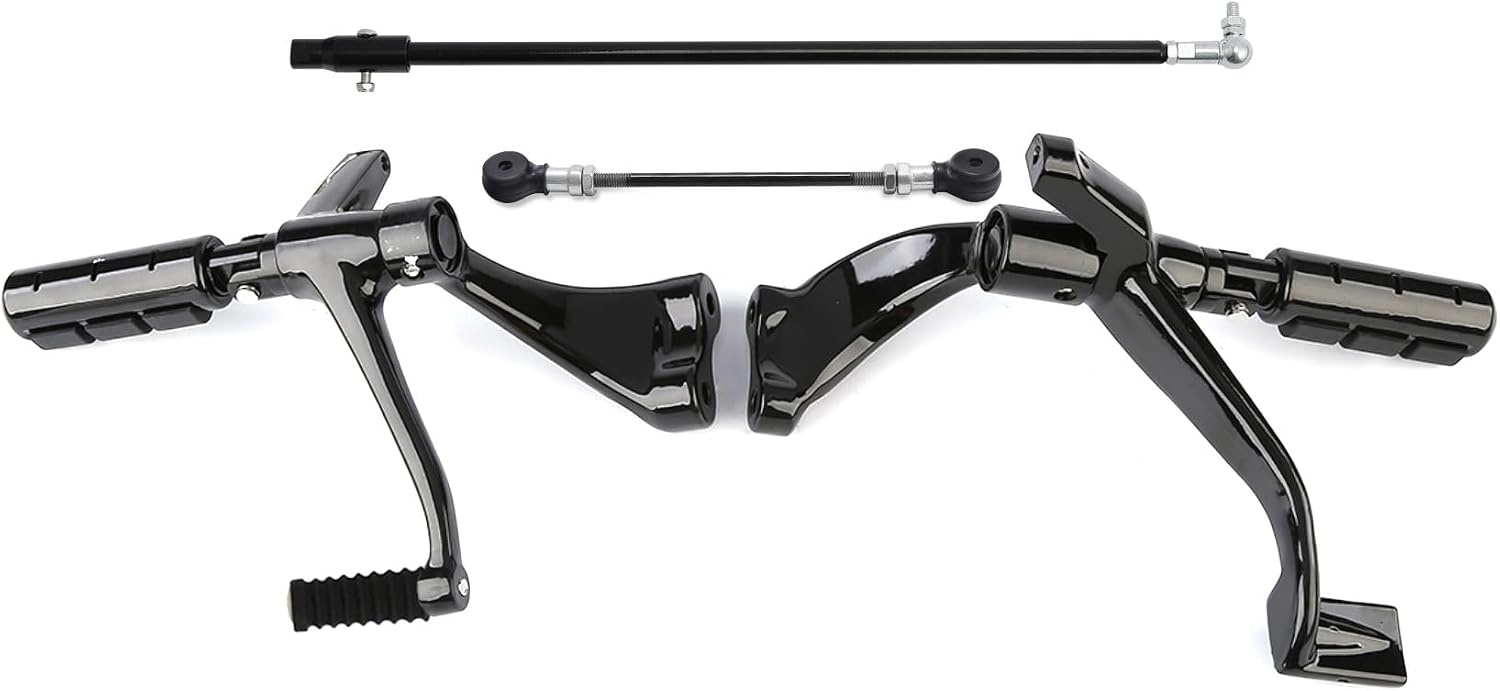Commandes avancées pour Sportster 2014-2019 - Acier noir - Jusqu'à 35% de remise