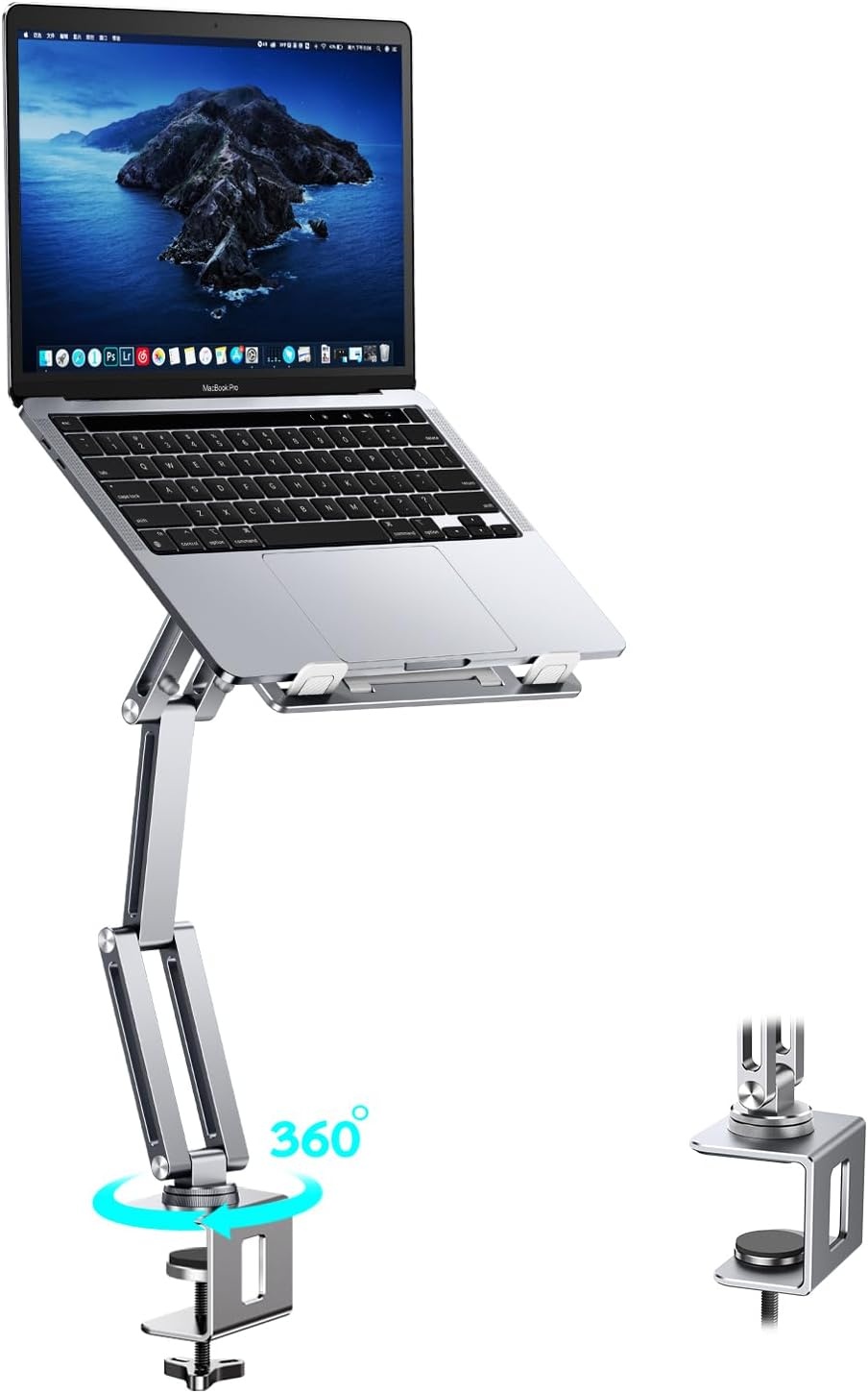 Support PC Portable Aluminium Rotatif 360° - Jusqu'à -34% de remise