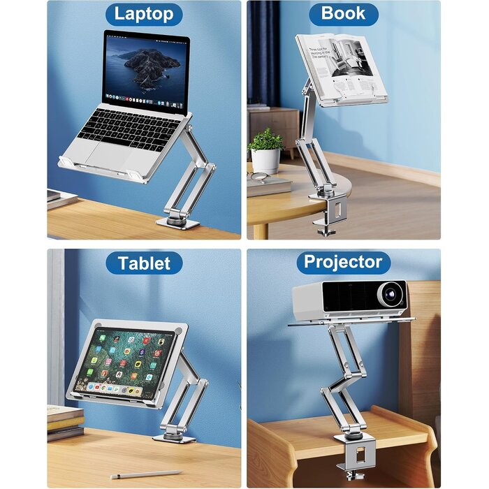 Support PC Portable Aluminium Rotatif 360° - Jusqu'à -34% de remise