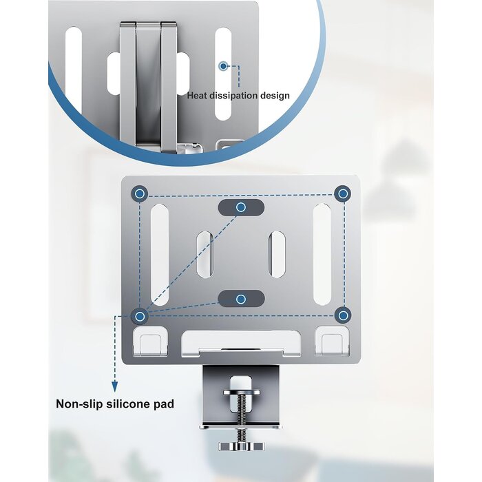Support PC Portable Aluminium Rotatif 360° - Jusqu'à -34% de remise