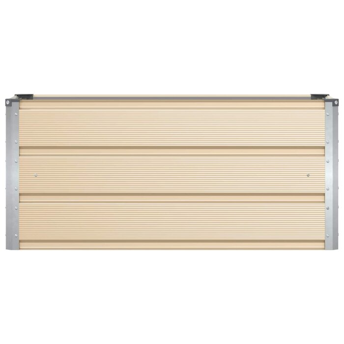 Vidaxl Jardinière en acier ivoire 100cm - Jusqu'à -33% sur l'outlet