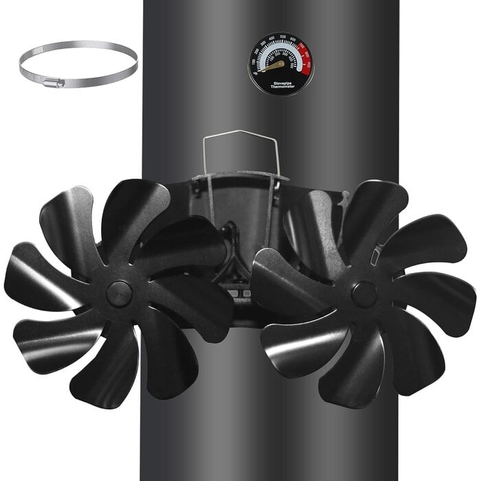 Ventilateur magnétique pour poêle à bois - 16 pales - Jusqu'à -33% sur l'outlet