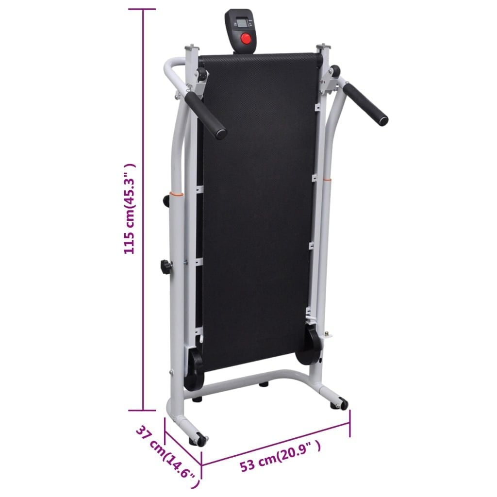 Vidaxl Tapis de marche manuel pliable - Jusqu'à 45 % de réduction