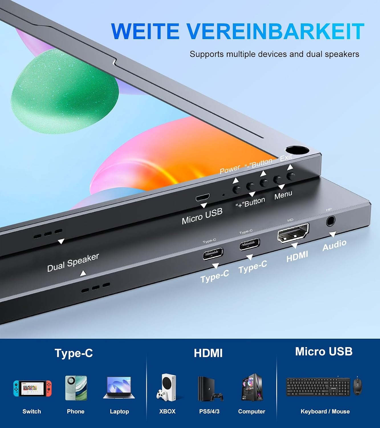 Écran Portable 4K 15,6" UHD - Jusqu'à -35% sur nos modèles outlet