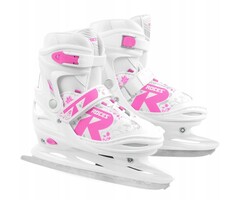 Roces Patins à glace ajustables fille 34-37 - Blanc - Jusqu'à -47%