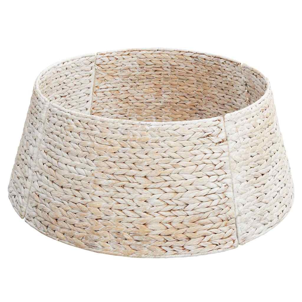 Vidaxl Cache-pied de sapin en jacinthe d'eau - Blanc - Jusqu'à -32%