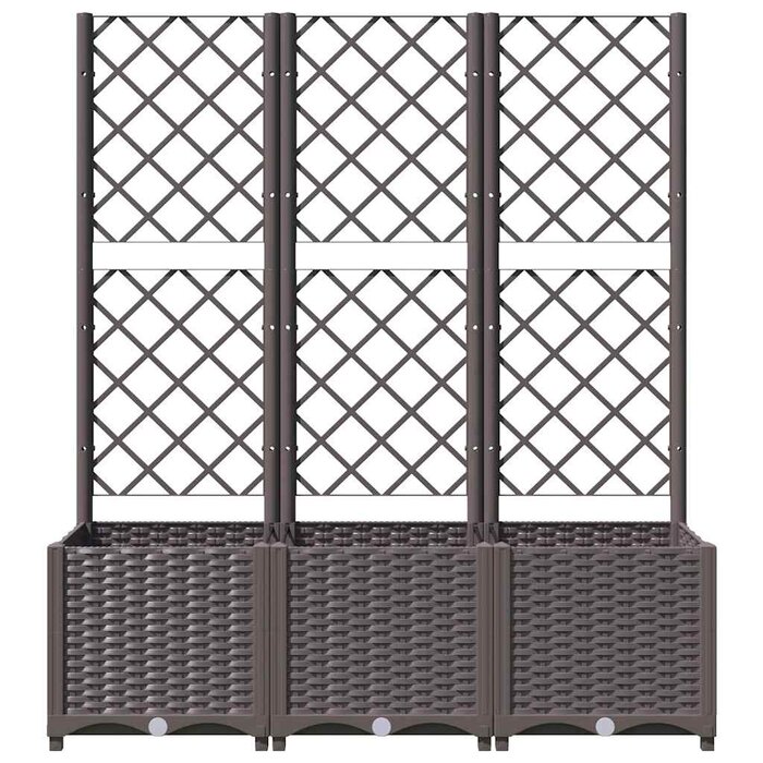 Vidaxl Jardinière avec treillis 120x40 cm - Jusqu'à 42% de remise