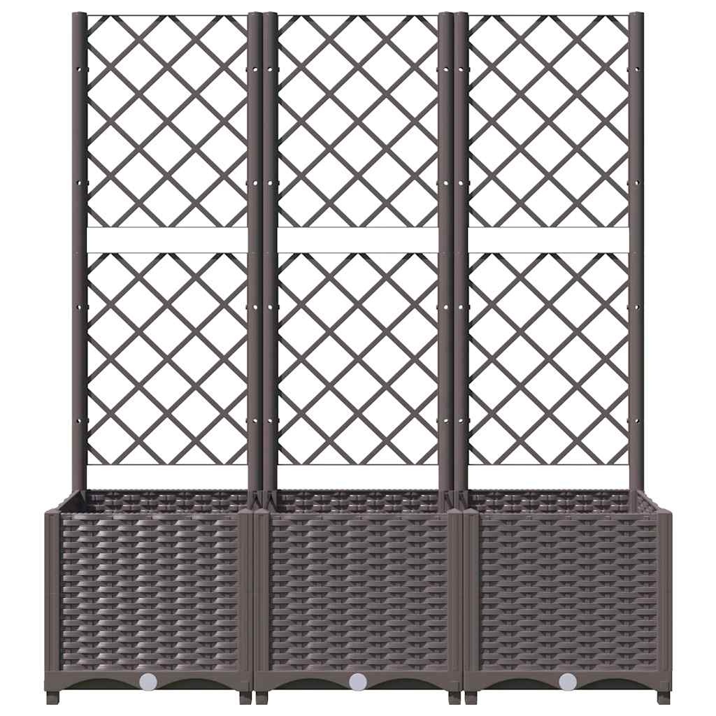 Vidaxl Jardinière avec treillis 120x40 cm - Jusqu'à 42% de remise