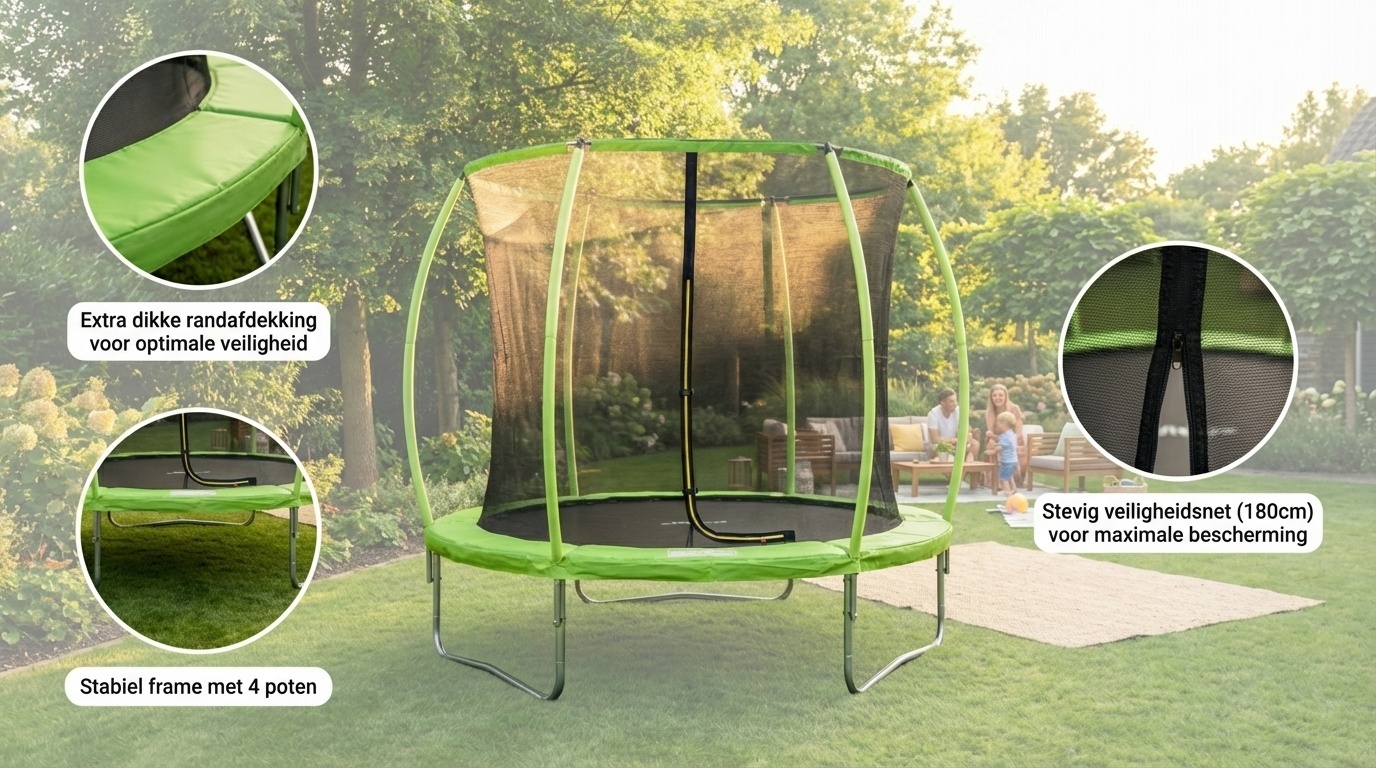 Viking Choice Trampoline 305 cm avec filet - Jusqu'à -52% sur notre sélection outlet