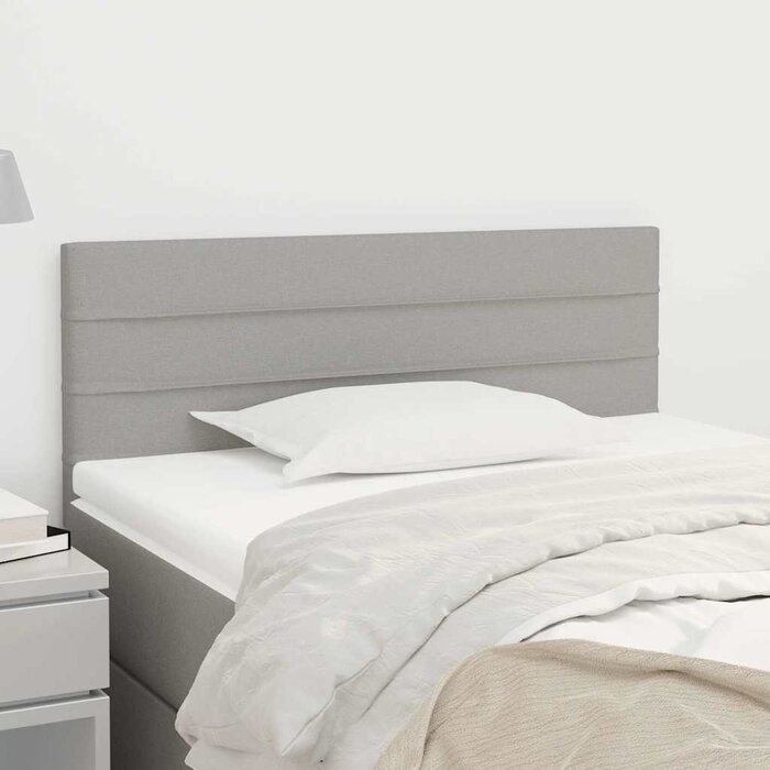 Vidaxl Tête de lit en tissu gris clair - 100 cm - Jusqu'à -44%