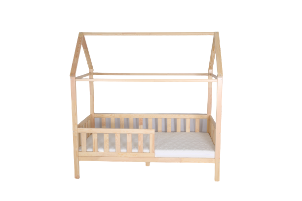 Viking Choice Lit cabane enfant 80x160 cm en pin naturel - Jusqu'à -36% sur le prix