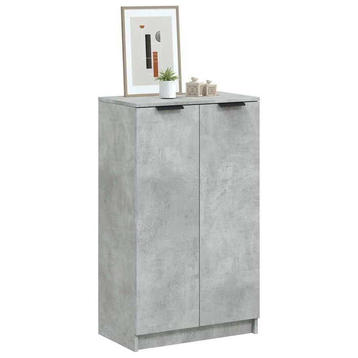 Vidaxl Meuble à chaussures gris béton - Jusqu'à 47% de remise