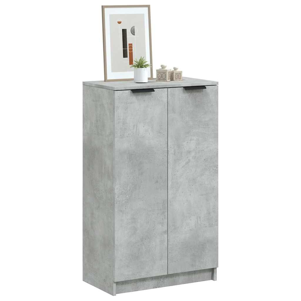 Vidaxl Meuble à chaussures gris béton - Jusqu'à 47% de remise