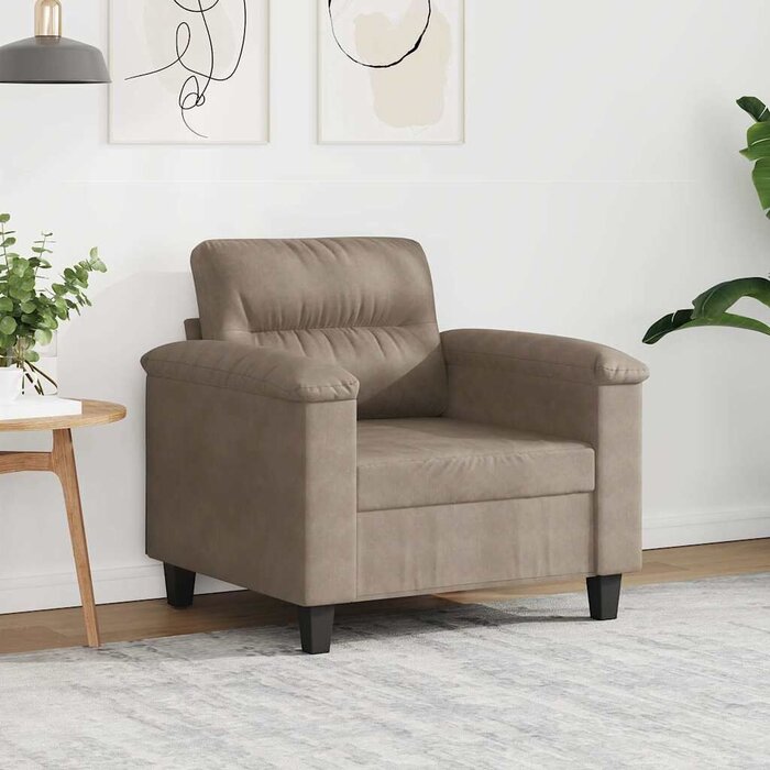 Vidaxl Fauteuil de salon taupe 60 cm - Jusqu'à -47% sur votre retour client
