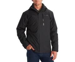 Veste 3-en-1 imperméable avec polaire amovible - Noir - Jusqu'à -47%
