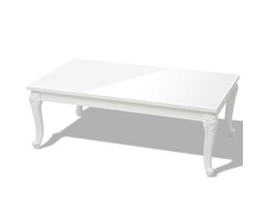 Vidaxl Table basse rectangulaire MDF blanc brillant - Jusqu'à 47% de réduction