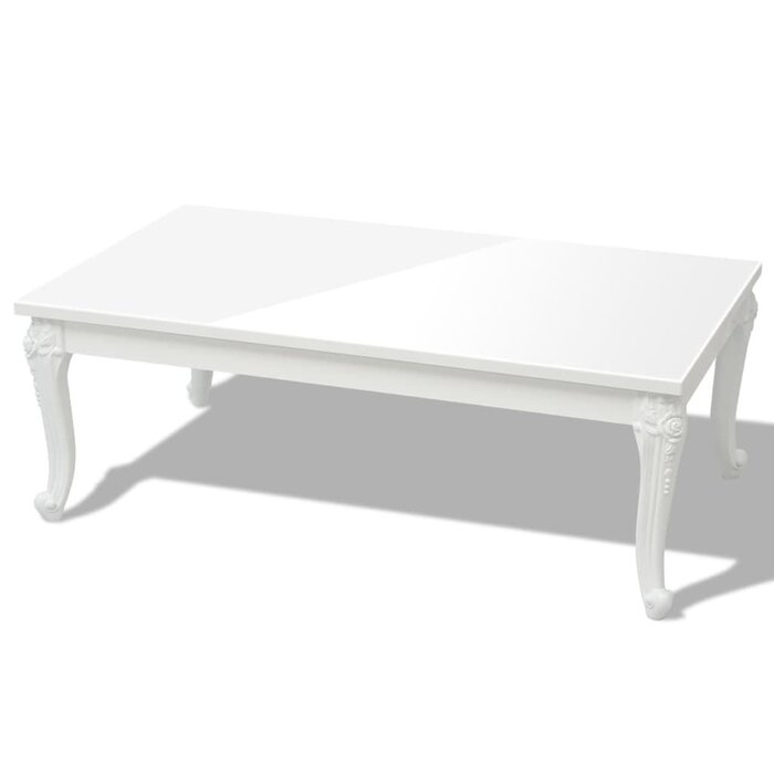 Vidaxl Table basse rectangulaire MDF blanc brillant - Jusqu'à 47% de réduction