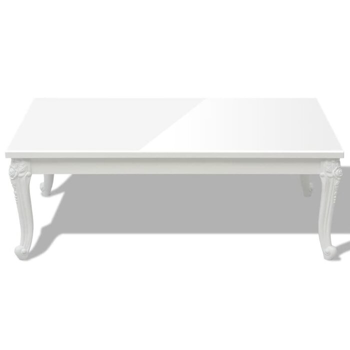 Vidaxl Table basse rectangulaire MDF blanc brillant - Jusqu'à 47% de réduction