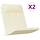 Lot de 2 Coussins de Chaise Adirondack Crème - Jusqu'à -48% sur l'Outlet