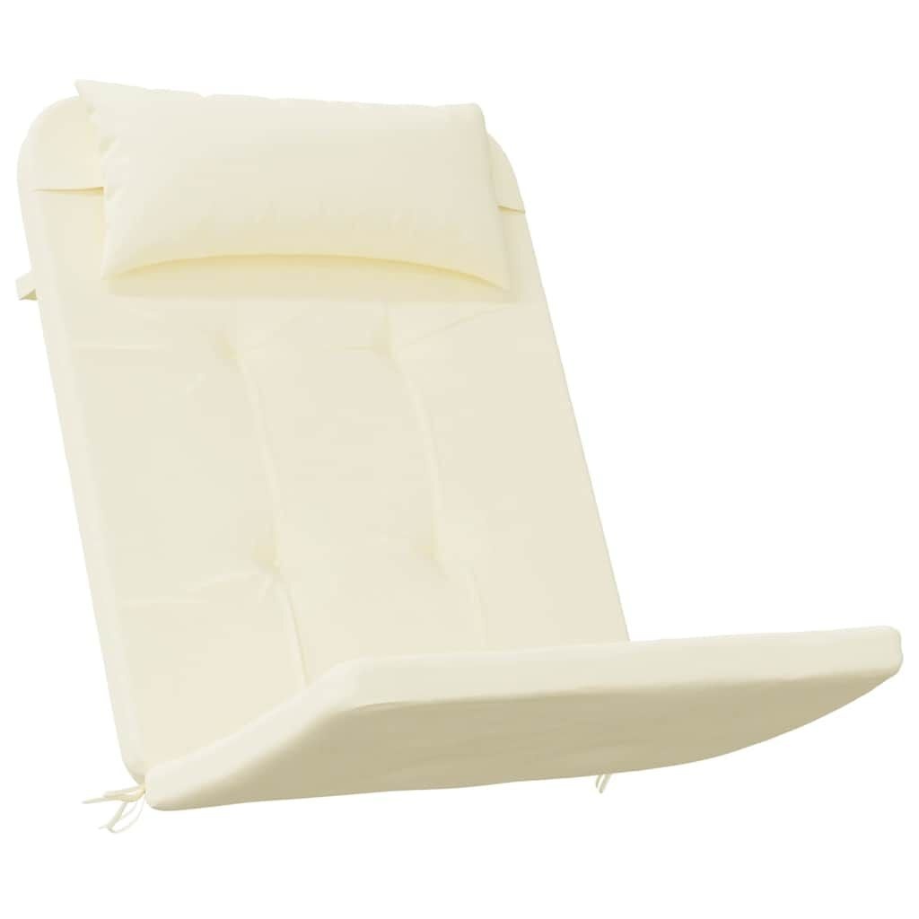Vidaxl Lot de 2 Coussins de Chaise Adirondack Crème - Jusqu'à -48% sur l'Outlet