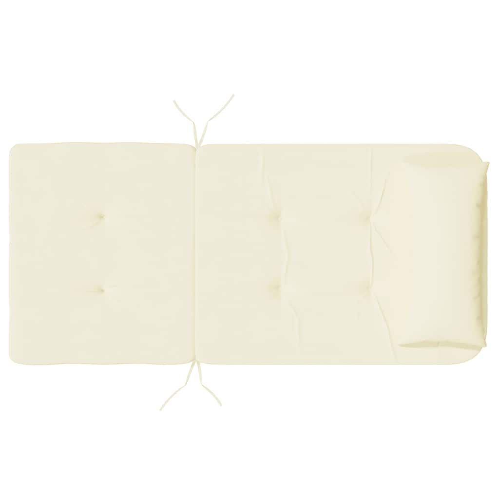 Vidaxl Lot de 2 Coussins de Chaise Adirondack Crème - Jusqu'à -48% sur l'Outlet