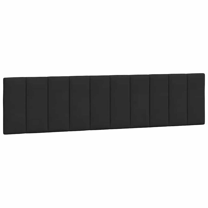 Vidaxl Coussin de tête de lit 200 cm velours noir - Jusqu'à 42% de remise
