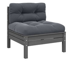 Vidaxl Module de canapé de jardin en pin gris - Jusqu'à -51%
