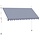 Auvent rétractable manuel 400 cm bleu/blanc - Jusqu'à -46%