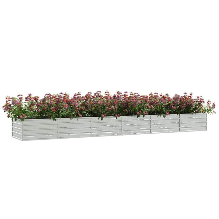 Vidaxl Jardinière surélevée XXL en acier galvanisé - 480 cm - Jusqu'à 34% de remise