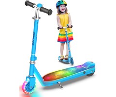 Trottinette électrique enfant réglable - Bleue - Jusqu'à 46% de remise