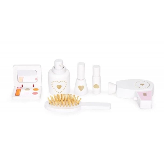 Viking Choice Coiffeuse enfant avec miroir et accessoires - Blanc - Jusqu'à -33%