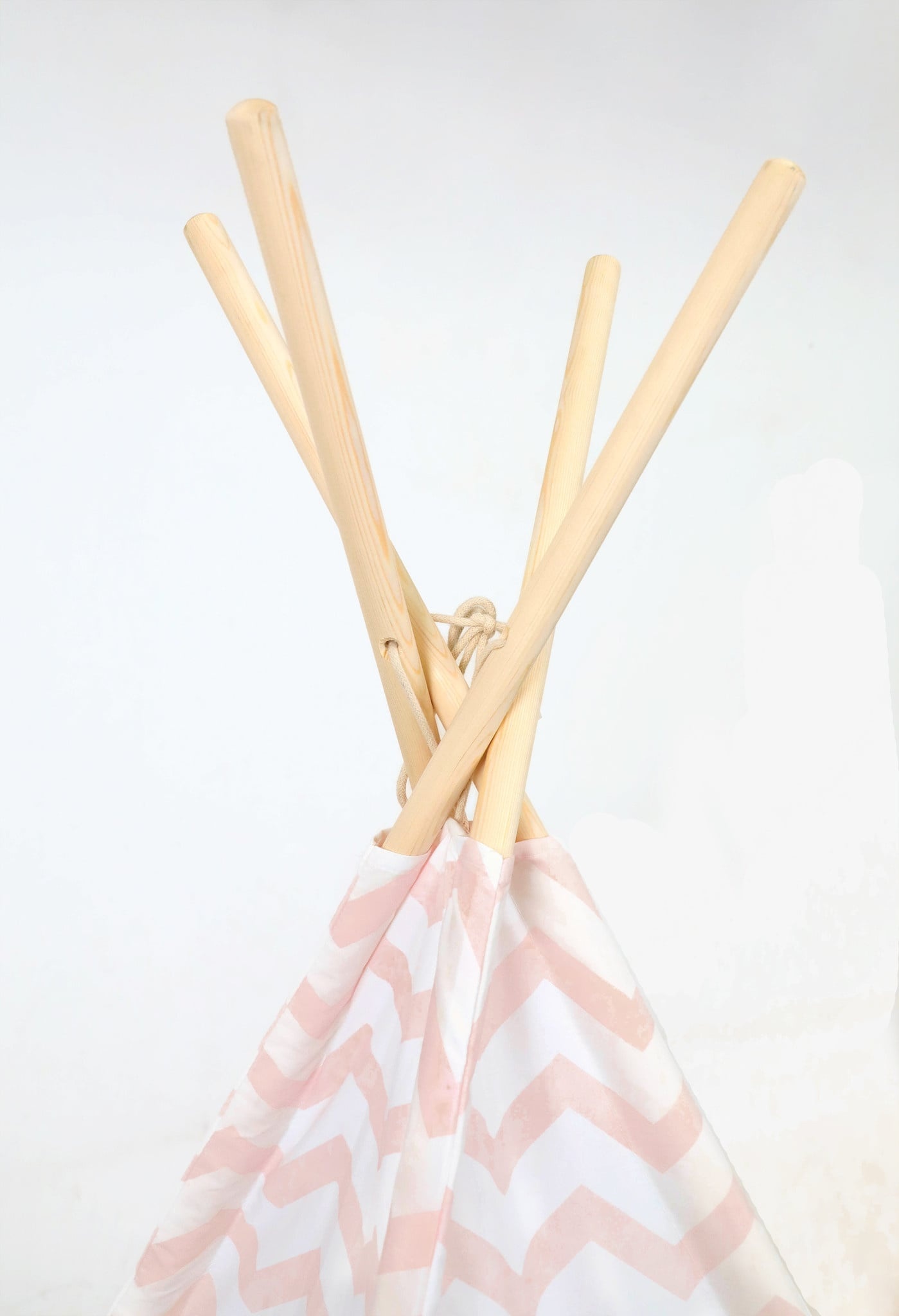 Viking Choice Tipi enfant rose motif zigzag - 120x120x160 cm - Jusqu'à -45%