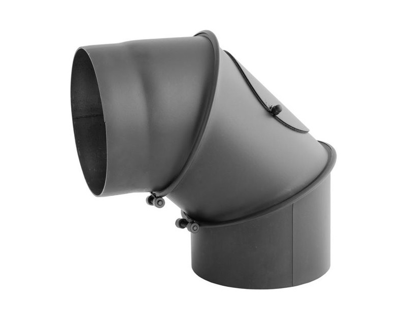 Viking Choice Coude réglable 3 segments 120 mm acier noir - Jusqu'à -44%