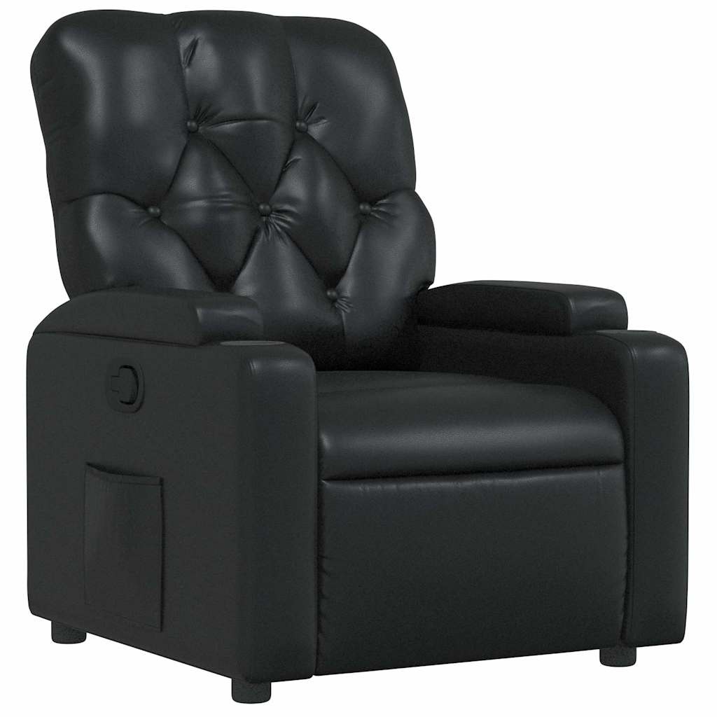 Vidaxl Fauteuil inclinable en similicuir noir - Jusqu'à 47% de réduction