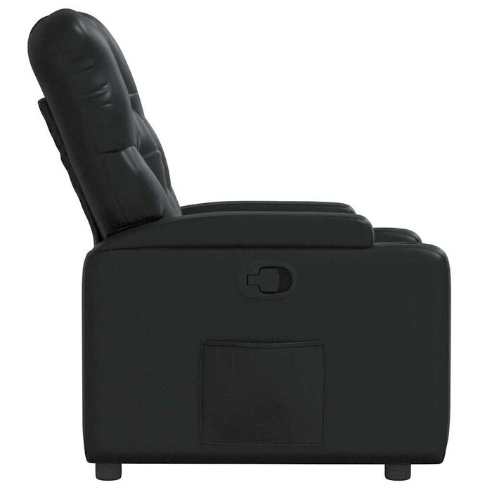 Vidaxl Fauteuil inclinable en similicuir noir - Jusqu'à 47% de réduction