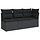 Banc de jardin 3 places en polyrotin avec rangement - Jusqu'à -47%