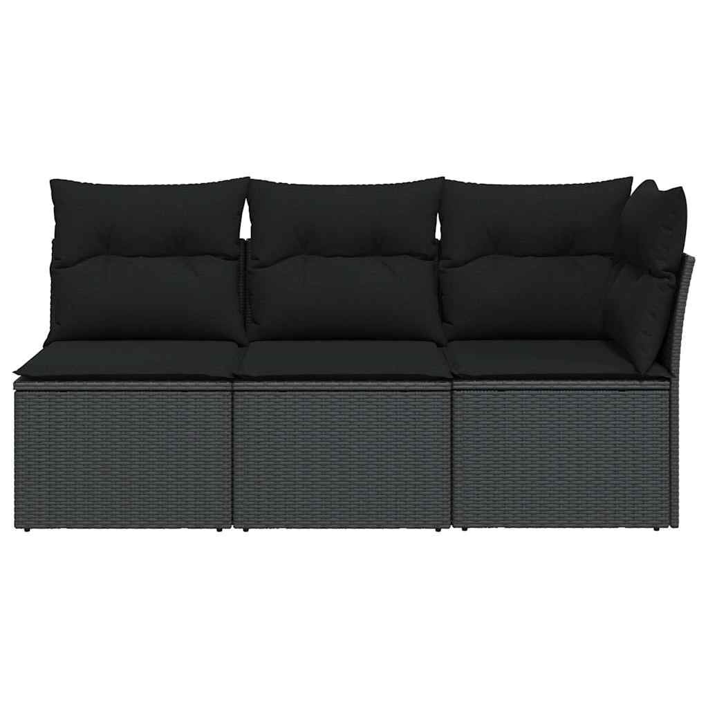 Vidaxl Banc de jardin 3 places en polyrotin avec rangement - Jusqu'à -47%